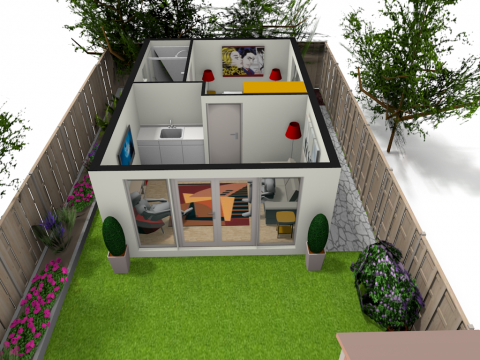 One Bedroom Granny Annexe » The Green Room