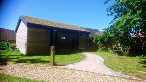 Cedar Garden Office by The Green Room